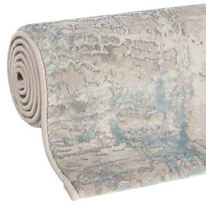 Laagpolig vloerkleed Amatis 6630 polyester - blauw/beige - 80 x 150 cm