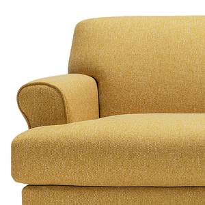 Sofa Ginger (2-Sitzer) Flachgewebe - Flachgewebe Shina: Safrangelb - Schwarz