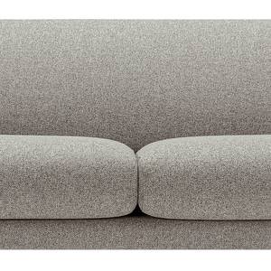 Sofa Ginger (2-Sitzer) Flachgewebe - Flachgewebe Shina: Hellgrau - Schwarz