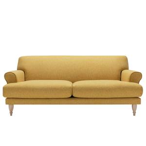 Sofa Ginger (2-Sitzer) Flachgewebe - Flachgewebe Shina: Safrangelb - Eiche Hell