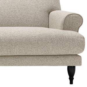 Sofa Ginger (3-Sitzer) Flachgewebe - Flachgewebe Shina: Beige - Schwarz