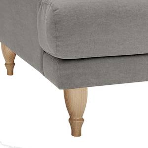 Sofa Ginger (2-Sitzer) Baumwollstoff - Baumwollstoff Nela: Hellgrau - Eiche Hell