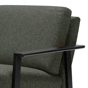 Fauteuil Pepper Vlakweefsel - Platweefsel Shina: Grijs - Zwart