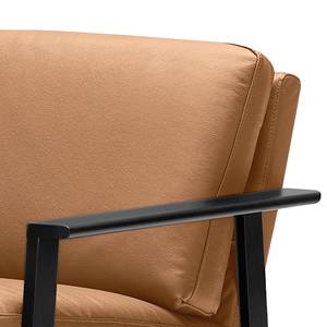 Fauteuil Pepper Cuir véritable - Cuir Seija: Marron clair - Noir