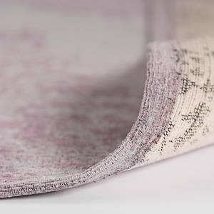 Laagpolig vloerkleed Carina IV katoen/polyester - Oud pink/Grijs - 120 x 170 cm