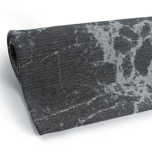 Laagpolig vloerkleed Carina V katoen/polyester - Zwart - 160 x 230 cm