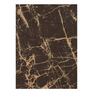 Laagpolig vloerkleed Carina V katoen/polyester - Bruin - 160 x 230 cm