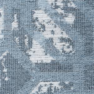 Laagpolig vloerkleed Carina III katoen/polyester - Jeansblauw - 120 x 170 cm