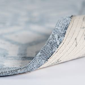 Laagpolig vloerkleed Carina III katoen/polyester - Jeansblauw - 160 x 230 cm