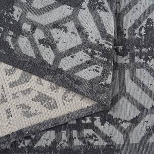 Kurzflorteppich Carina III Baumwolle / Polyester - Schwarz - 160 x 230 cm