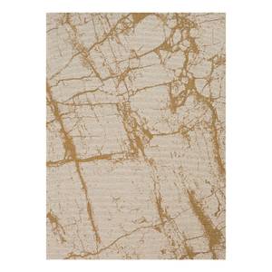 Kurzflorteppich Carina V Baumwolle / Polyester - Beige - 160 x 230 cm