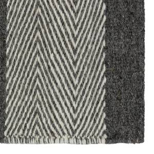 Teppich Botana II Wolle - Grau - 170 x 240 cm