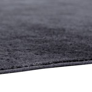 Vloerkleed Velvet III textielmix - donkergrijs - 80 x 150 cm