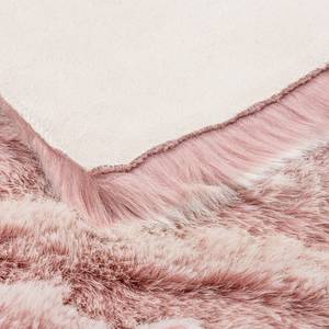 Deco dierenvel Lucia II geweven stof - Roze - 180 x 230 cm