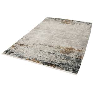 Tapis Sofia VII Tissu mélangé - Gris clair / Doré - 133 x 190 cm