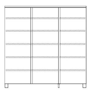 Meuble à chaussures Salea III Blanc - Largeur : 125 cm