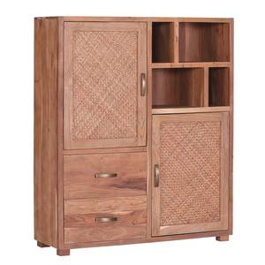 Highboard Valenton Akazie massiv / Rattan