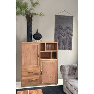 Highboard Valenton Akazie massiv / Rattan