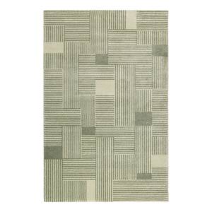 Laagpolig vloerkleed Joshua Trees kunstvezels - Groen - 133 x 200 cm