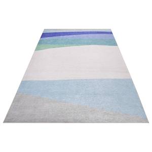 Tapis Curves Polyester - Bleu / Beige - 190 x 290 cm