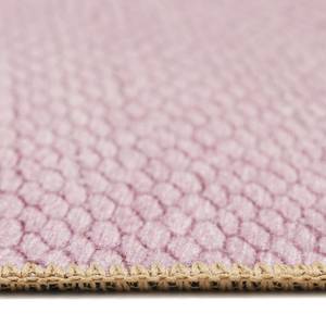 Laagpolig vloerkleed Clifton polyester - roze - 80 x 150 cm