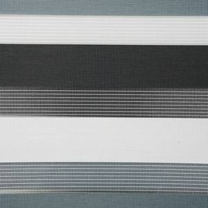 Klemmfix Doppelrollo just-triple Polyester - Anthrazit / Grau - 120 x 160 cm