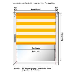 Klemmfix duo-rolgordijn just-triple polyester - Appelgroen/grijs - 80 x 210 cm