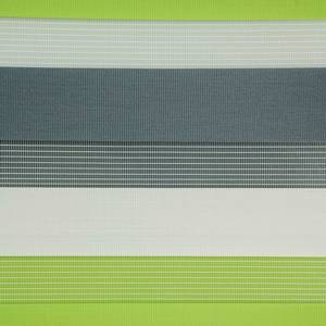 Store double just-triple sans perçage Polyester - Vert pomme / Gris - 140 x 160 cm