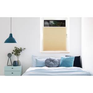 Store plissé sans perçage Save Polyester / Aluminium - Beige - 60 x 130 cm