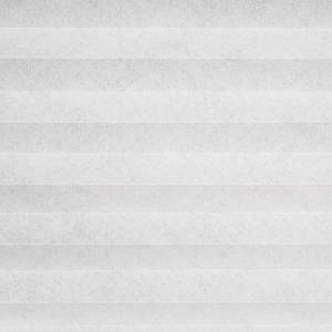 Store plissé sans perçage Promo Polyester / Aluminium - Blanc - 50 x 130 cm