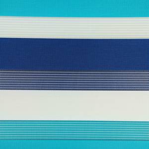 Klemmfix duo-rolgordijn just-triple polyester - Turquoise/blauw - 80 x 210 cm