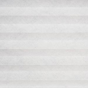 Store plissé sans perçage Promo Polyester / Aluminium - Blanc - 60 x 130 cm