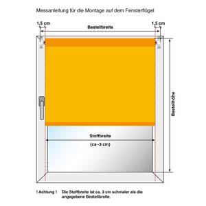 Designrolgordijn Prime polyester - Grijs - 75 x 150 cm