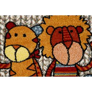 Kindervloerkleed Patchwork Sweetys kunstvezels - Beige/oranje - 80 x 150 cm