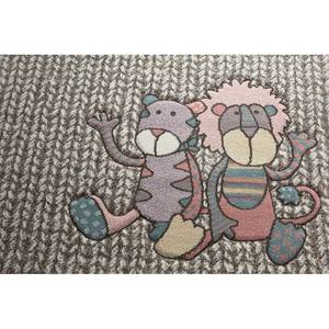 Kindervloerkleed Patchwork Sweetys kunstvezels - Beige/roze - 133 x 200 cm