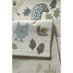 Tapis enfant Forest Fibres synthétiques - Blanc / Bleu clair - 160 x 225 cm