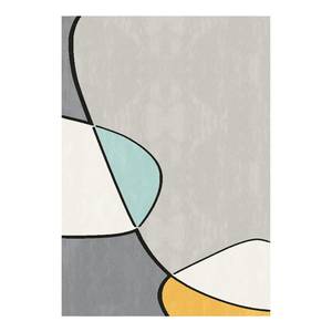 Kurzflorteppich Canvas II Polypropylen - Grau / Mehrfarbig