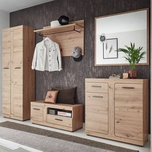 Schoenenkast Veynes Artisan eikenhouten look