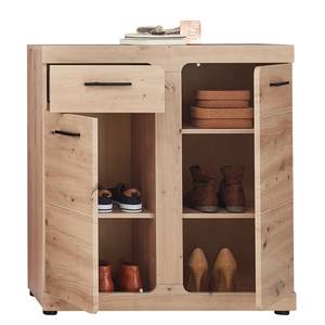 Schoenenkast Veynes Artisan eikenhouten look