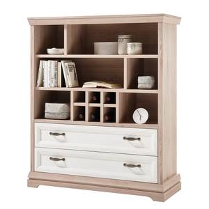 Highboard Avene II Weiß / Pinie Dekor