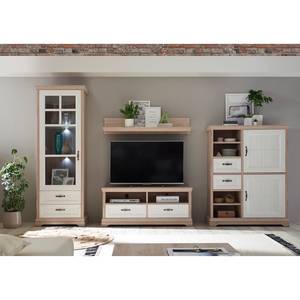 Tv-meubel Avene I wit/pijnboomhouten look