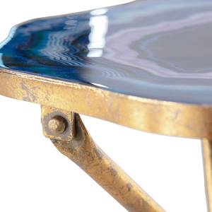 Beistelltisch Carling VI Metall - Blau / Gold