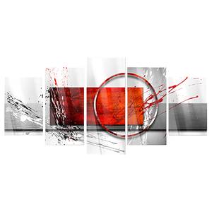 Acrylglas-afbeelding Wintry Expression acrylglas - rood - 100 x 50 cm