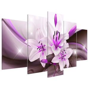 Acrylglas-afbeelding Violet Desert Lily acrylglas - wit - 100 x 50 cm