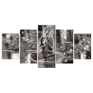 Acrylglas-afbeelding Silver Serenity acrylglas - grijs - 100 x 50 cm