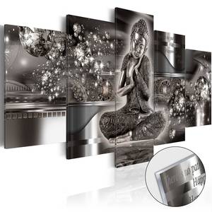 Acrylglasbild Silver Serenity Acrylglas - Grau - 100 x 50 cm