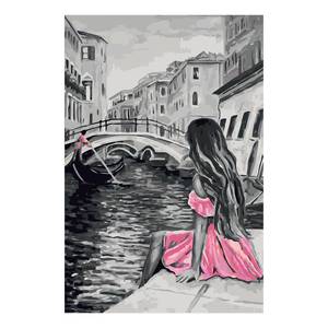 Malen nach Zahlen - Venedig Leinwand - Pink