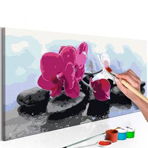 Peinture par numéro - Orchidée I Toile - Violet