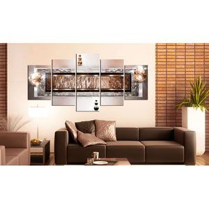 Wandbild Cinnamon Rock Leinwand - Grau - 200 x 100 cm