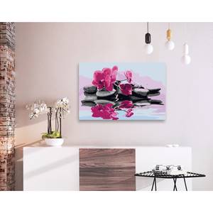 Schilderen op Nummer Orchidee II canvas - roze